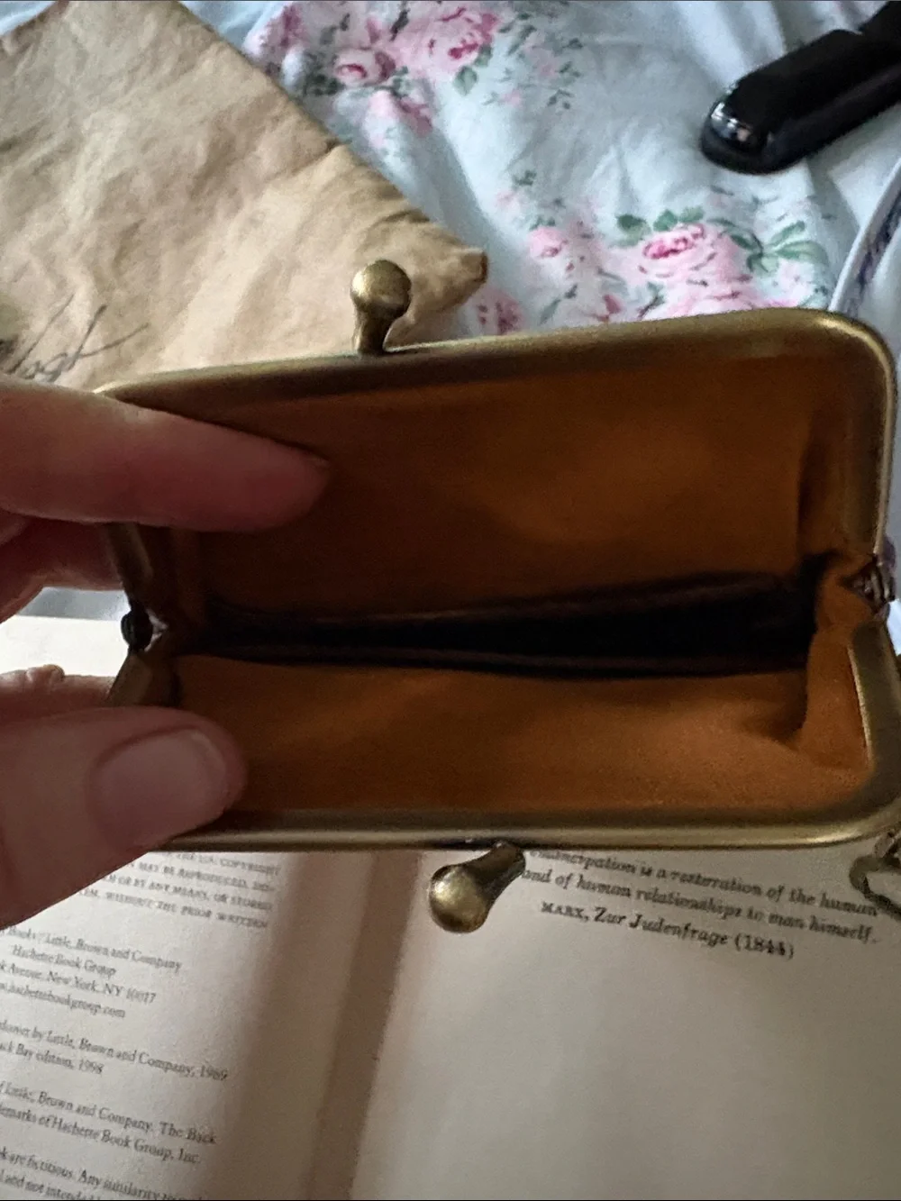 Patricia Nash Coin Pouch Trio in Tan, Brown and Blue Floral